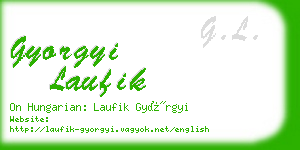 gyorgyi laufik business card